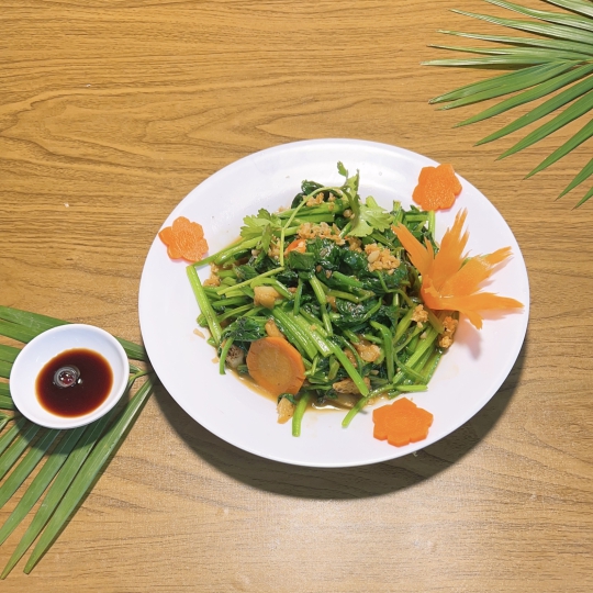Cải Xào Tỏi 